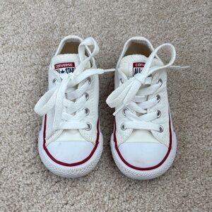Converse All Stars Kids' White and Red Sneakers
